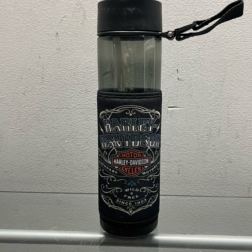 Harley-Davidson Black and Clear Travel Bottle